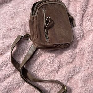 Joy Susan small cross body sling wallet bag, brown